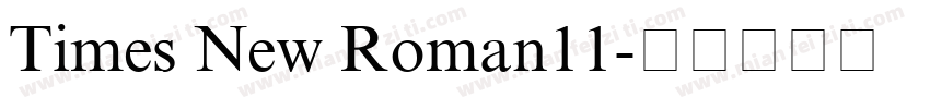 Times New Roman11字体转换
